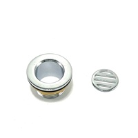 Bonde de sol moderne en laiton chromé G1 avec grille rotative pour lavabo, idéale pour l'hôtellerie