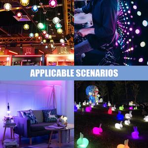 Ampoule intelligente RGB E26 E27 B22 en aluminium avec télécommande pour la décoration domestique, vente en gros d'usine - Product Image 5