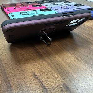 MAXUN Armure personnalisée TPU PC Push Pull support caché avec anneau magnétique pour iPhone Infinix Tecno <span class=keywords><strong>Nokia</strong></span> ZTE Motorola Oneplus - Product Image 6