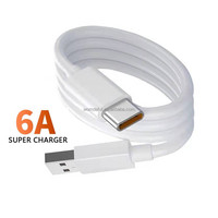 Câble USB Type C 6A Super Charge Rapide et Transfert de Données pour iPhone 15 16 17 Samsung Xiaomi Huawei Appareil Photo Universel Long Câble OEM Usine