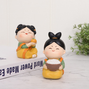 ของตกแต่งรถยนต์รูปสตรีราชวงศ์ถัง ทำจากเรซิ่น สไตล์การ์ตูน ของตกแต่งจีนสำหรับตกแต่งภายในรถยนต์ - Product Image 3