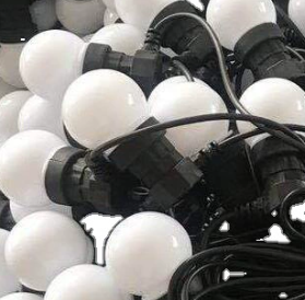 Hometown <span class=keywords><strong>Evolution</strong></span> 100 pieds noir G50 Globe guirlandes lumineuses cuivre extérieur guirlandes lumineuses pour patio café fête éclairage de noël - Product Image 4