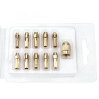 Accessoires de meulage électrique, Mini perceuse, mandrin à pince en laiton pour outil rotatif Dremel, y compris le stylo de gravure, noyau en cuivre