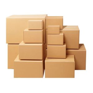 Boîtes d'expédition en carton kraft personnalisées, cartons d'expédition en carton laminé, emballages écologiques avec logo imprimé - Product Image 1