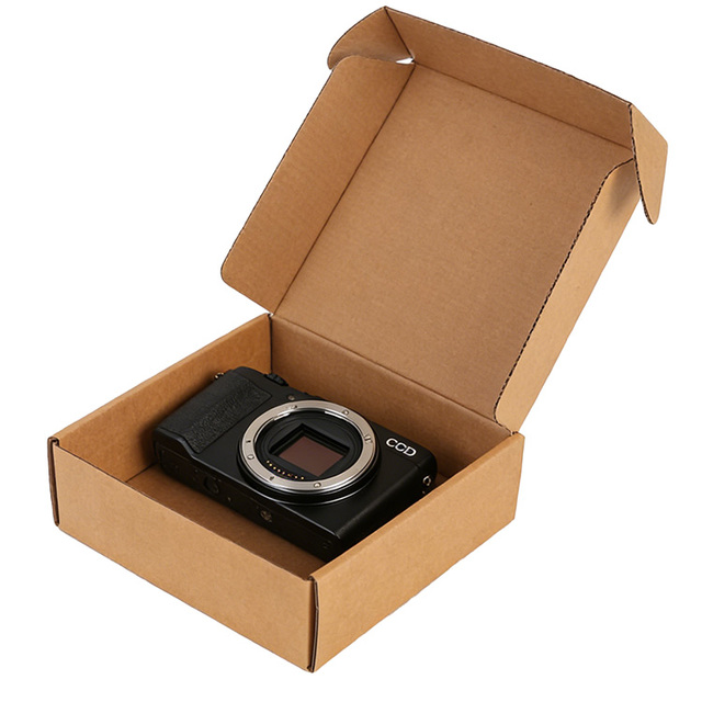 Custom Size CCD Camera Packaging Kraft Box - Shockproof Shipping Storage Box for Digital Devices Foldable Eco-friendly
