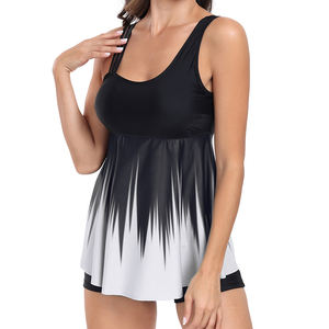 <span class=keywords><strong>Tankini</strong></span> élégant de style chinois Maillot de bain à jupe pour femme Look modeste <span class=keywords><strong>et</strong></span> gracieux - Product Image 3