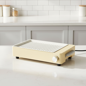 Grill électrique portable 1800W, plaque amovible de haute qualité en PTFE, sans fumée, pour la cuisson à domicile en intérieur - Product Image 1