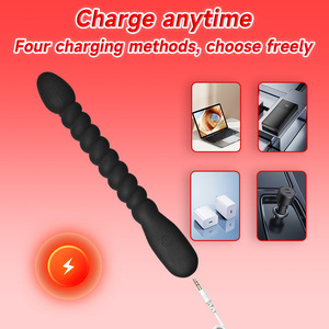 Vibrador con Cuentas, Tapón <span class=keywords><strong>Anal</strong></span> Femenino, Accesorio para Juegos de Rol - Product Image 4