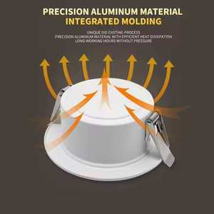 WOOJONG Hochwertige <span class=keywords><strong>Downlight</strong></span>-Spotlight-Down lights mit Aluminium kernen Office Home Hotel Decken einbau Cob Round Light - Product Image 4