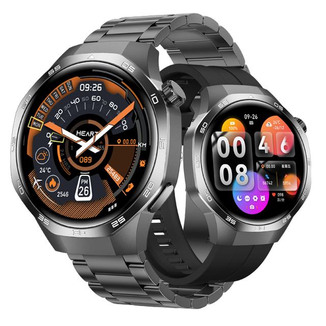 2024 Smart Watch 5 Max 1.53 Inch BT Calling Health Monitoring Sports Compass NFC IP67 Waterproof Men Business Smartwatch