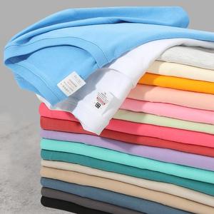 OEM/ODM 180克批发男女通用圆领100%纯棉白色纯色棉质大码女式批发男式白色T恤 - Product Image 4