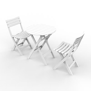 Ngoài Trời Gấp Bảng Hiện Đại Cổ Điển Thanh Lịch Trang Trí Đồ Nội Thất Ngoài Trời Ghế Vườn Đặt Bàn Ăn Và Ghế Đặt - Product Image 6