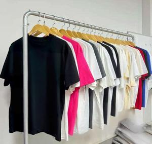 Camisetas Blancas de Algodón de Alta Calidad para Hombre, Estilo Vintage, Corte Holgado, Lavado Ácido, Personalizables - Product Image 6