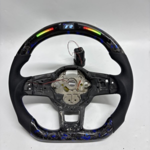 Volant sport en fibre de carbone forgée pour VW MK7 GTI <span class=keywords><strong>Golf</strong></span> 6 7 CC Polo Passat B8 Accessoires de modification intérieure automobile - Product Image 4