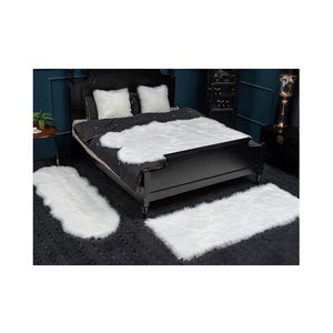 Tapis de zone en fausse peau de mouton, décoration de la maison, soyeux, long, laine, code hs, fourrure, tapis central - Product Image 5