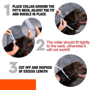 Collier apaisant réglable en silicone durable pour animaux de compagnie, à libération rapide pour l'entraînement, formule naturelle <span class=keywords><strong>anti</strong></span>-puces, tiques et moustiques, réduit leur impact - Product Image 2