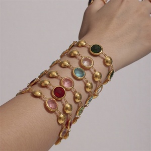Pulsera de Acero Inoxidable Impermeable con Diseño Geométrico de Cristales, Ideal para Fiestas y Mamás, ¡Venta Caliente! - Product Image 2