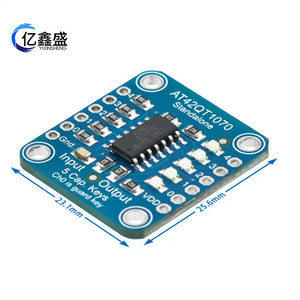AT42QT1070 โมดูลเซ็นเซอร์สัมผัสแบบคาปาซิทีฟ 5 จุด แบบสแตนด์อโลน 5 ปุ่ม - Product Image 4