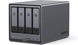 Original New DXP4800 Plus 4-Bay NAS Gold 8505 5-Core CPU, 8GB DDR5 RAM, 1 * 2.5GbE, 2 * M.2 NVMe, 4K, ระบบจัดเก็บข้อมูลแบบไม่มีดิสก์ 4 ช่อง, รองรับเครือข่าย S - Product Image 2