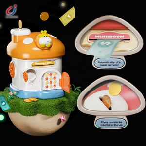 Chengji musique empreinte digitale <span class=keywords><strong>tirelire</strong></span> jouets simulation capteur mot de passe coffre-fort dessin animé <span class=keywords><strong>girafe</strong></span> champignon <span class=keywords><strong>tirelire</strong></span> - Product Image 4