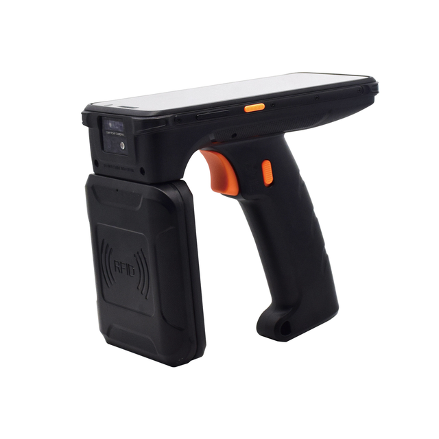 Long Range 12m Wireless WiFi Android 860-960MHz UHF RFID Handheld Reader Industrial PDA Scanner QR Code/Barcode/NFC IP65