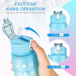 Bouteille d'eau de sport portable de grande capacité de 750 ml, adaptée au cyclisme et au fitness - Product Image 3