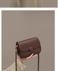 Miaoli Women's Handbag Stylish Cowhide <b>Small</b> Square Bag Crossbody Shoulder Bag - Product Image 3
