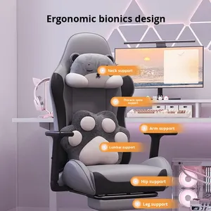 <span class=keywords><strong>Chaise</strong></span> de jeu pour e-sport, siège de streaming en direct, dossier réglable, inclinable, coulissant, en cuir, <span class=keywords><strong>chaise</strong></span> d'ordinateur confortable pour longues sessions assises - Product Image 4