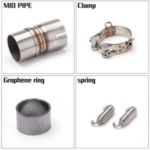 Para <span class=keywords><strong>Kawasaki</strong></span> <span class=keywords><strong>R6</strong></span> System Escape Slip on Front Tube Link Pipe Connect Sistema de escape completo original para motocicleta - Product Image 4