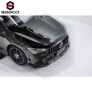 Juego de labios divisores delanteros estilo FD de fibra de carbono para <span class=keywords><strong>Mercedes</strong></span> Benz CLA-Class CLA35 CLA45S <span class=keywords><strong>AMG</strong></span> W118, alerón divisor de parachoques delantero - Product Image 6