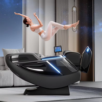 Fauteuil de massage Deluxe à double cœur 4D avec trajectoire SL, gravité zéro, analyse corporelle, meilleur fauteuil de massage de luxe 3D