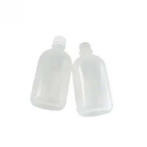 Bottiglia di reagente chimico in plastica bianca da 500ml bottiglia di reagente da laboratorio marrone