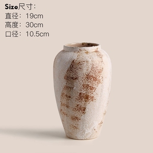 Vaso di <span class=keywords><strong>ceramica</strong></span> grossolana retrò di alta qualità, wabi sabi composizione floreale grande vaso in <span class=keywords><strong>ceramica</strong></span> per soggiorno hotel - Product Image 5