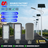 Lampadaire Solaire LED Moderne pour Extérieur, Étanche IP65, 40W 50W 60W 70W 100W 120W 130W, Boîtier en Aluminium, LED Séparées