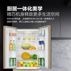 French Door <b>Refrigerator</b> 298L Frost-Free Adjustable Shelves Energy Saving Living Room Use - Product Image 4