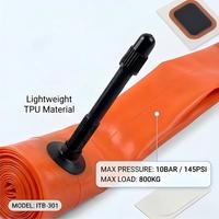 Chambre à air de vélo en TPU Briviga 700C 24 26 27.5 29 avec valve Presta pour vélo de route et VTT, avec kit de réparation 45mm 65mm 85mm