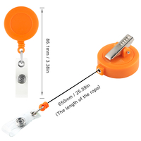 Kovict SunronyWholesale Porte-badge d'infirmière rétractable personnalisé en métal et plastique avec pince crocodile, rotation à 360°