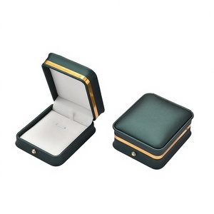 Premium Green <b>Jewelry</b> Box for Necklace/Pendant, Luxury Gold Edge <b>Jewelry</b> <b>Storage</b> Case, Perfect Gift Packaging for Mother's Day - Product Image 3