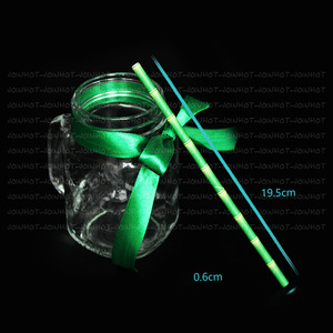 <b>Bamboo</b> <b>Straws</b> Green And Yellow <b>Bamboo</b> Pulp Straight Pipe For Dessert Table Wedding Party Cold Drinks - Product Image 4