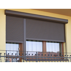 Volets roulants modernes en alliage d'aluminium avec intérieur en polyuréthane isolé Ouverture verticale Fenêtre de sécurité Volets roulants - Product Image 5