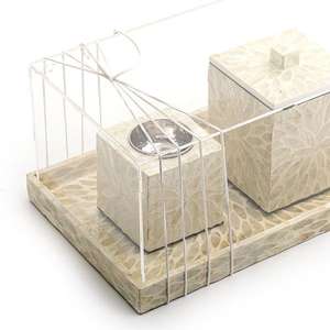 Ramadan Eid Decor High Quality Mother of Pearl Inlay Mubkhar Incense <b>burner</b> <b>Bukhoor</b> <b>burner</b> Suitable for Ramadan Eid Gifts - Product Image 2