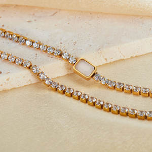 Collar de moda con colgante de acero inoxidable 316L personalizado, chapado en oro PVD de 14K y 18K, joyería fina, collar tipo tenis para mujer - Product Image 4