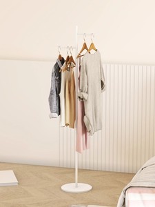 <span class=keywords><strong>Appendiabiti</strong></span> in Metallo Semplice e Salvaspazio con Asta, Ideale per Soggiorno o Uso Interno - Product Image 4