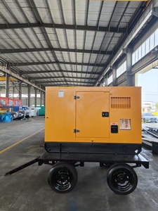 Generador Móvil con Ruedas de 100 kVA y 80 kW, Grupo Electrógeno Móvil para Exteriores GF80, Bajo Nivel de Ruido, Gabinete Sellado, Funcionamiento Silencioso para Uso Residencial - Product Image 2
