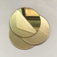 Disques en plastique découpés au laser, dorés, or rose, argentés, miroir, 1 mm, 2 mm, 3 mm d'épaisseur, disques acryliques, décoration, feuille de miroir ronde