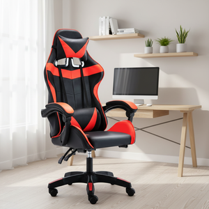 Silla Giratoria para Gaming con Funciones de Refrigeración Rotativas, Tela Personalizable y Reposapiés, Fabricada en Cuero Sintético PVC por Runda - Product Image 5