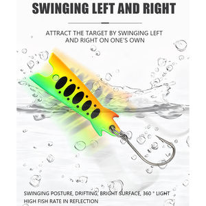 Kit <span class=keywords><strong>de</strong></span> 10 leurres micro courbés pour <span class=keywords><strong>la</strong></span> pêche à <span class=keywords><strong>la</strong></span> <span class=keywords><strong>truite</strong></span>, leurres <span class=keywords><strong>de</strong></span> pêche en courant, avec hameçons simples et tranchants pour eau douce - Product Image 4