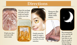 OEM Golden Crystal collagene maschera per gli occhi sotto la benda sull'<span class=keywords><strong>occhio</strong></span>, trattamento per gli occhi con acido ialuronico per occhi gonfi occhiaie, rughe - Product Image 3