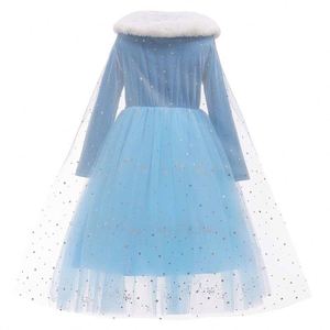 <span class=keywords><strong>Disfraz</strong></span> de Elsa para Halloween, <span class=keywords><strong>Disfraz</strong></span> de Invierno Cálido y Elegante con Capa HCGD-045 - Product Image 4