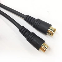 1,5M 4-Pin S-Video Kabel Stecker auf Stecker Mini-DIN Verlängerungskabel Vergoldeter Anschluss für Heimkino DVD-Player